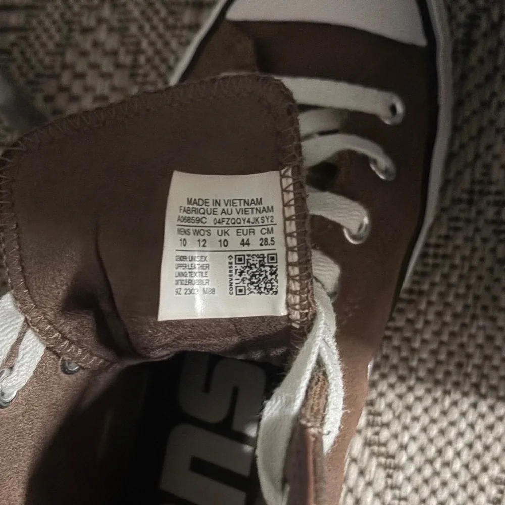 Converse Chuck Taylor All Star CONS Brown Suede High Top Mens 10 Womens 12 - Picture 10 of 14